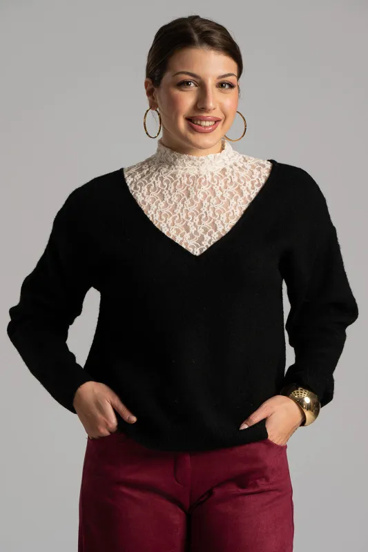 Μπλούζα Lupeto Δαντέλα