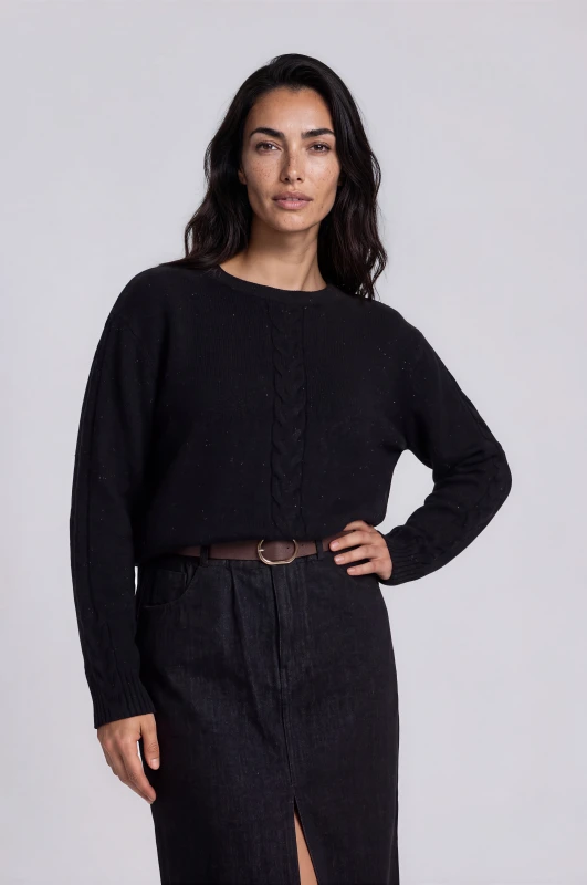 Blouse Lurex Asymmetrical 