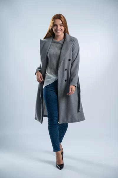 Μπλούζα Lurex Διαφάνεια Γκρι