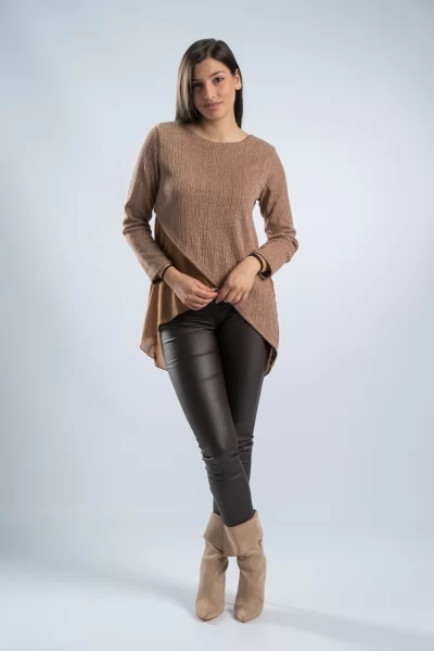 Μπλούζα Lurex Διαφάνεια Καραμέλα