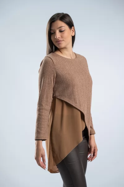Μπλούζα Lurex Διαφάνεια Καραμέλα