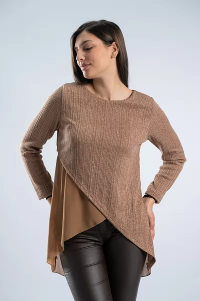 Μπλούζα Lurex Διαφάνεια Καραμέλα