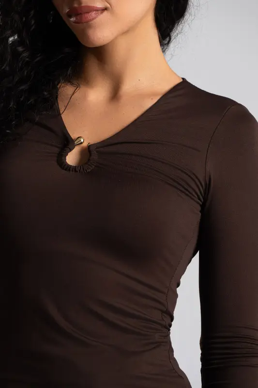 Blouse Swimsuit Metallic Element
