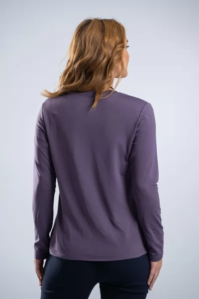 Μπλούζα Μακό Basic Amethyst