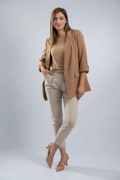 Μπλούζα Μακό Lurex Καραμέλα