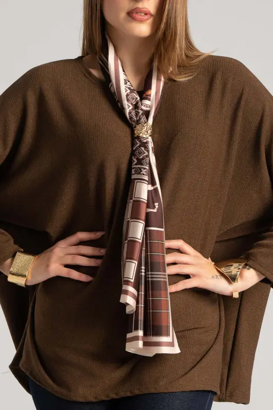 Blouse Long Sleeves Scarf