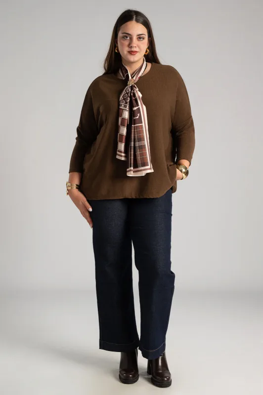 Blouse Long Sleeves Scarf