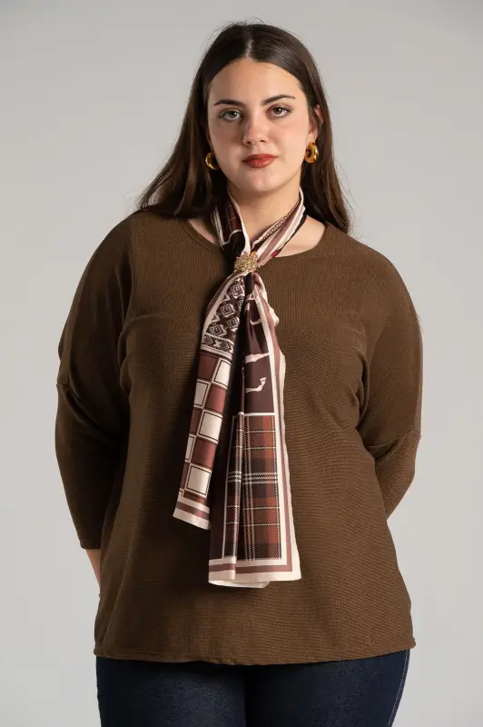 Blouse Long Sleeves Scarf