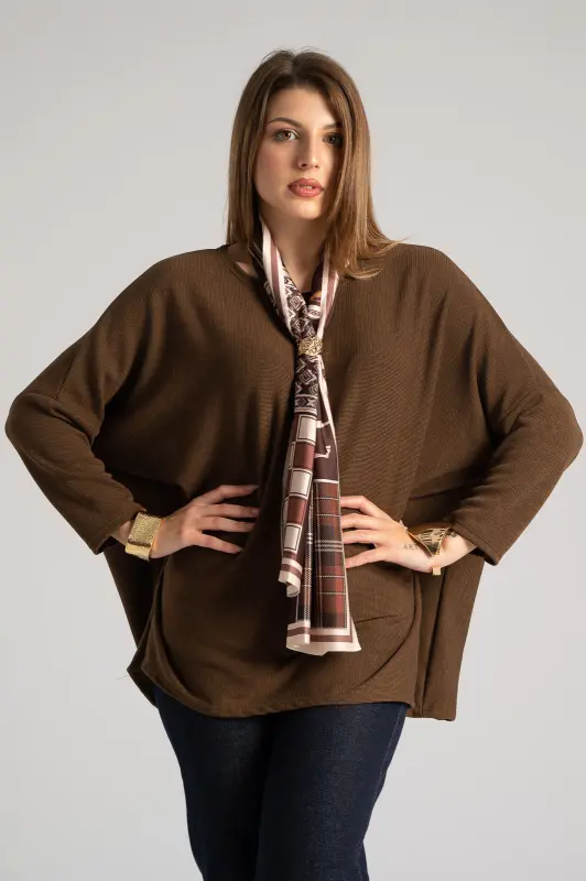 Blouse Long Sleeves Scarf