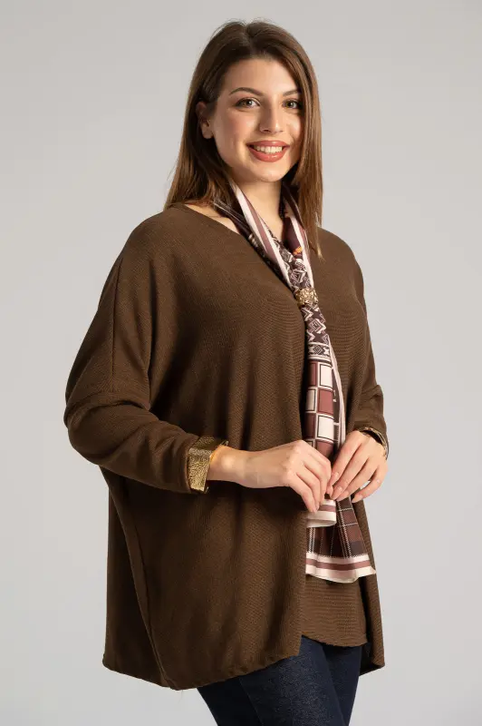 Blouse Long Sleeves Scarf