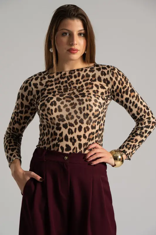 Μπλούζα Μακριά Μανίκια Leopar