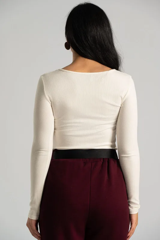 Μπλούζα Μακριά Μανίκια Rib