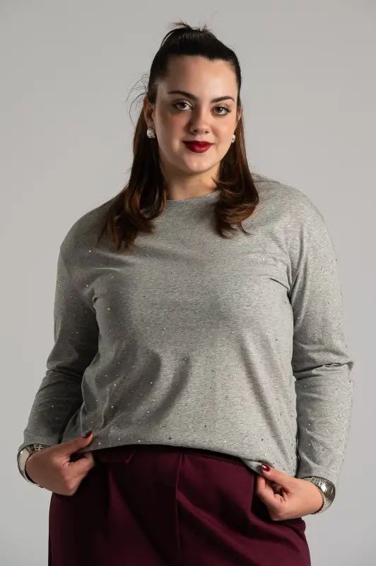 Blouse Long Sleeve Strass