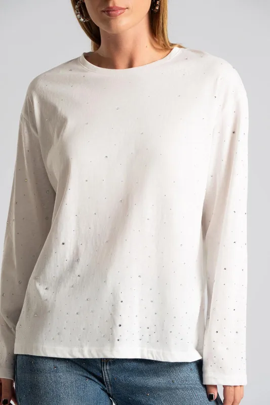 Blouse Long Sleeve Strass