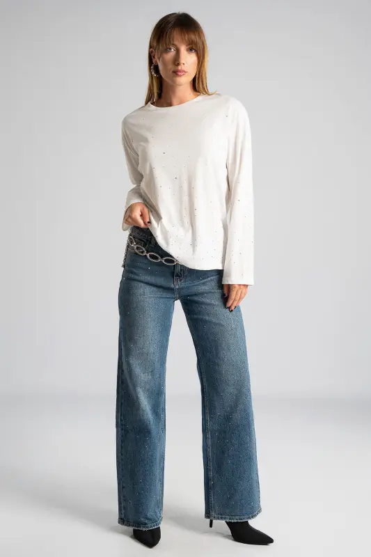 Blouse Long Sleeve Strass