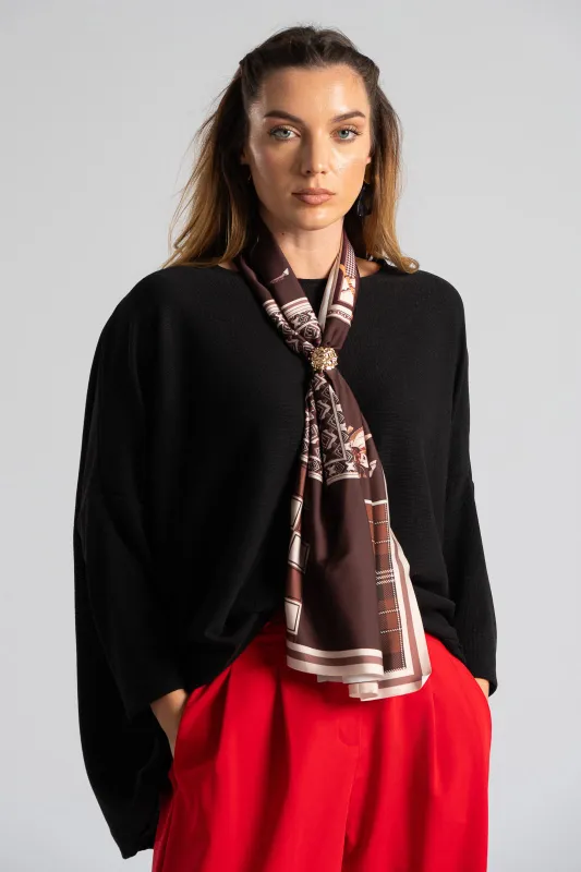 Blouse Long Sleeves Scarf