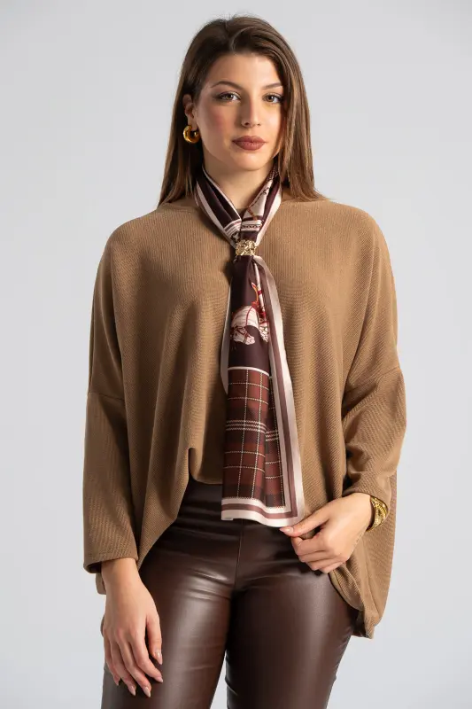 Blouse Long Sleeves Scarf