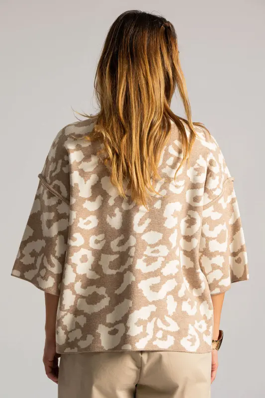 Blouse Leopard 3/4 Sleeve 
