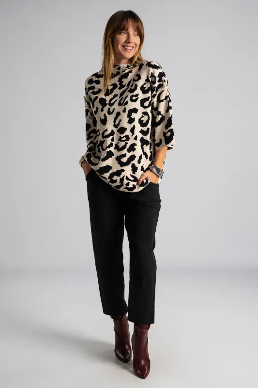 Blouse Leopard 3/4 Sleeve 