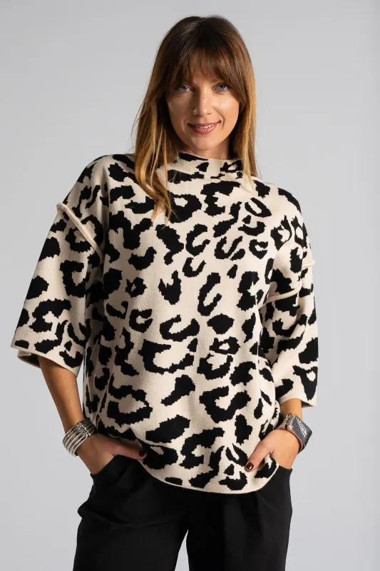Μπλούζα Μανίκια 3/4 Leopar