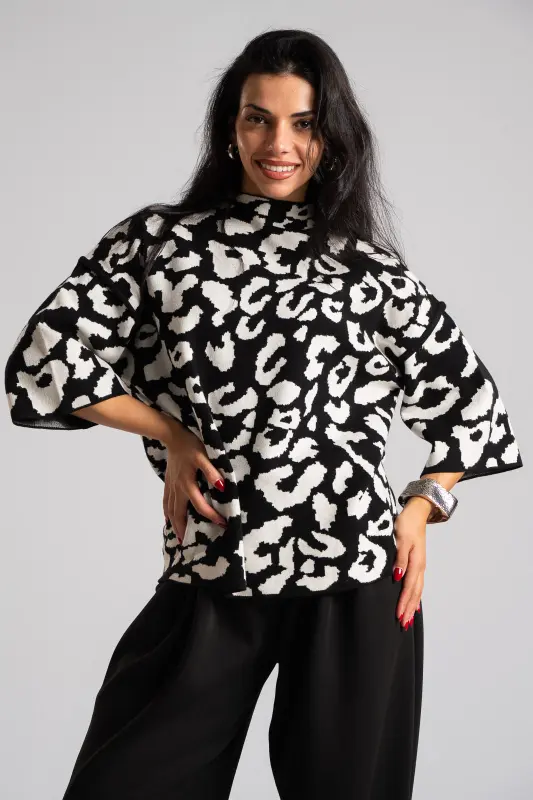 Blouse Leopard 3/4 Sleeve 