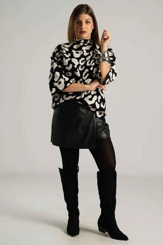 Blouse Leopard 3/4 Sleeve 