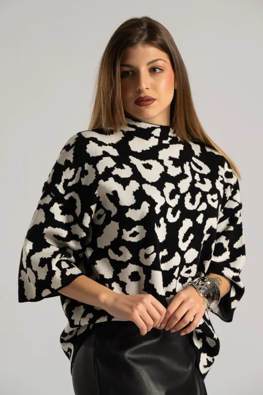 Μπλούζα Μανίκια 3/4 Leopar