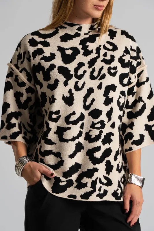 Blouse Leopard 3/4 Sleeve 