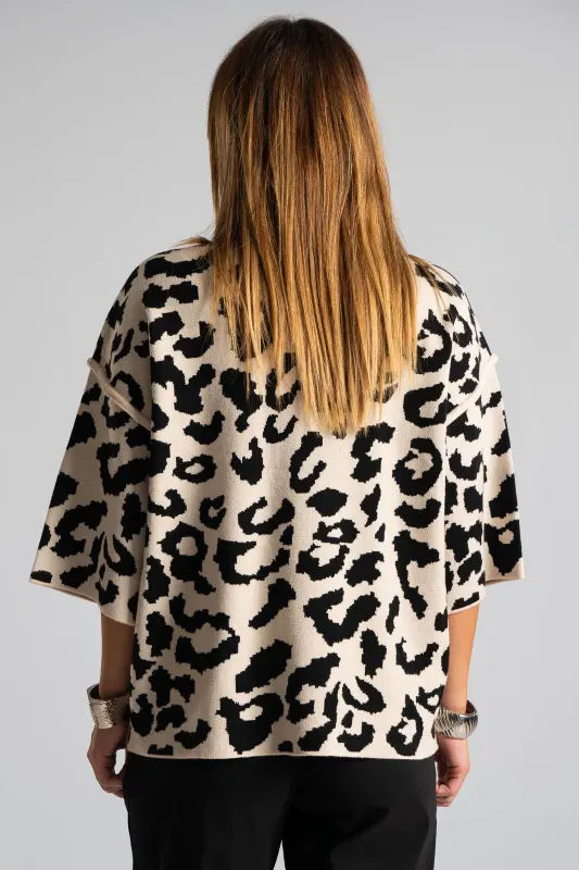 Blouse Leopard 3/4 Sleeve 