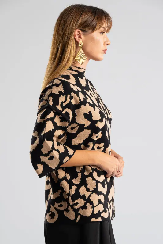 Blouse Leopard 3/4 Sleeve 