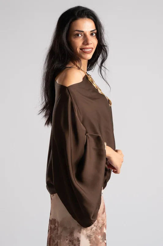 Blouse Balloon Sleeve Satin