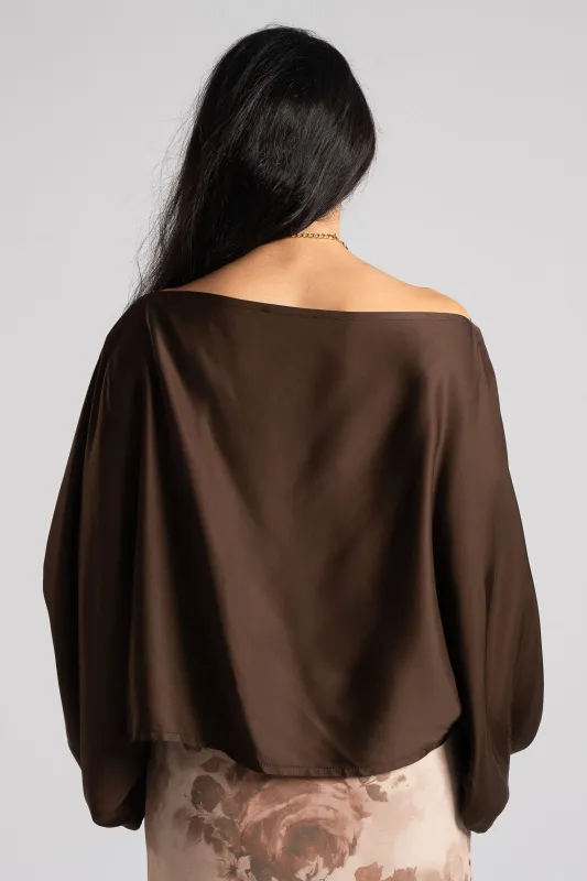 Blouse Balloon Sleeve Satin