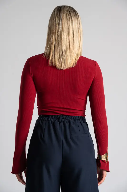 Blouse with Lace Detail