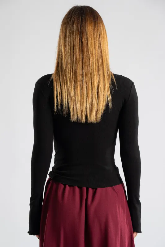 Blouse with Lace Detail