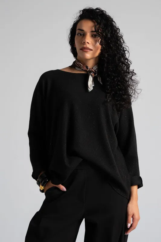 Μπλούζα Μεταλλιζέ Κλωστή Μαντήλι