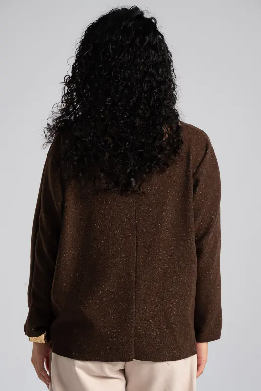 Μπλούζα Μεταλλιζέ Κλωστή Μαντήλι