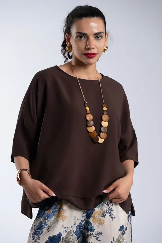 Minimal Oversized T-Shirt Necklace