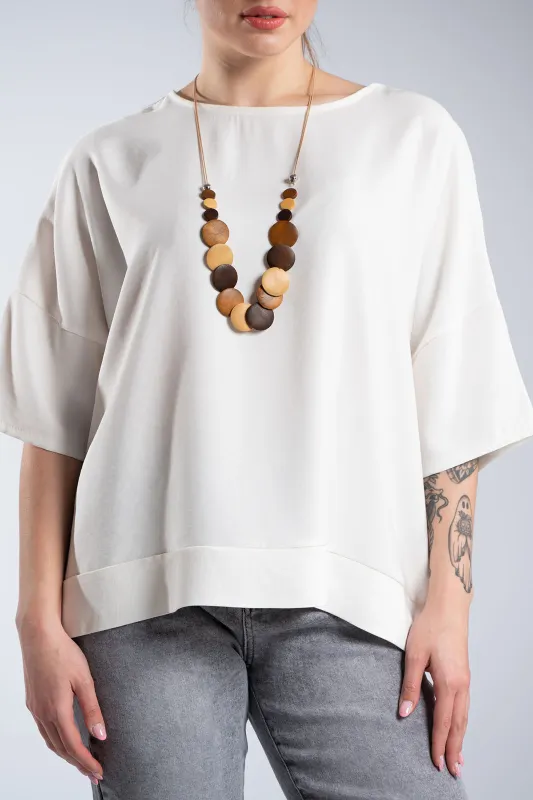 Minimal Oversized T-Shirt Necklace
