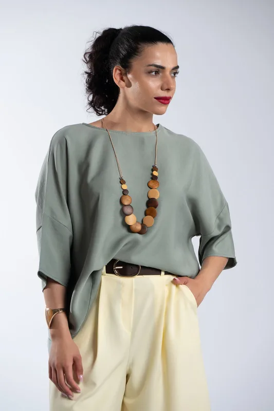 Μπλούζα Minimal Oversized Κολιέ