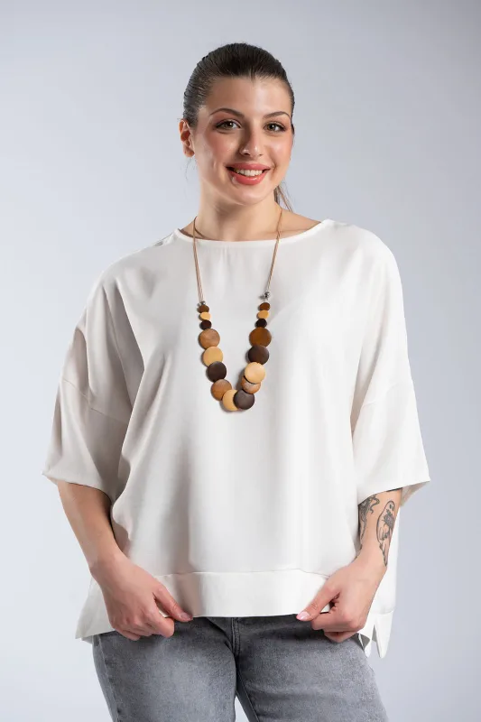 Μπλούζα Minimal Oversized Κολιέ