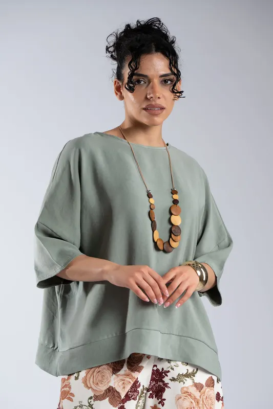 Μπλούζα Minimal Oversized Κολιέ