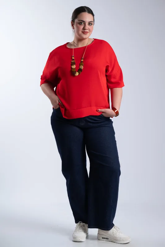 Μπλούζα Minimal Oversized Κολιέ