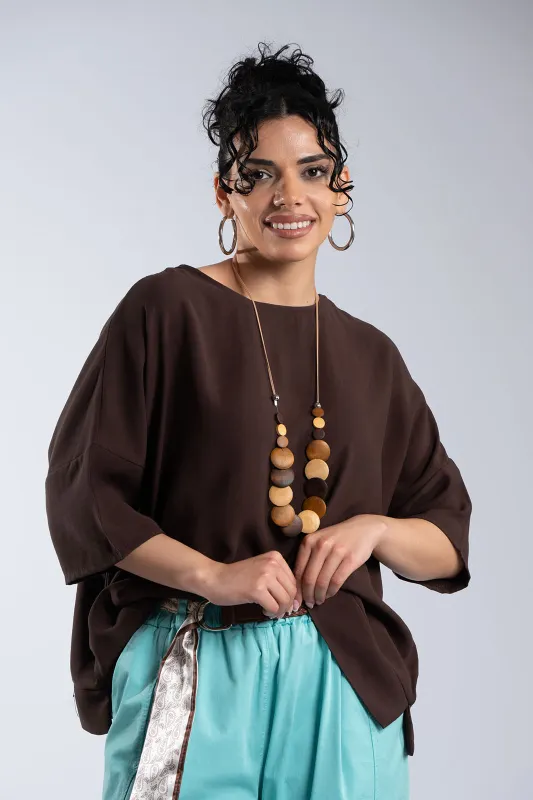 Μπλούζα Minimal Oversized Κολιέ