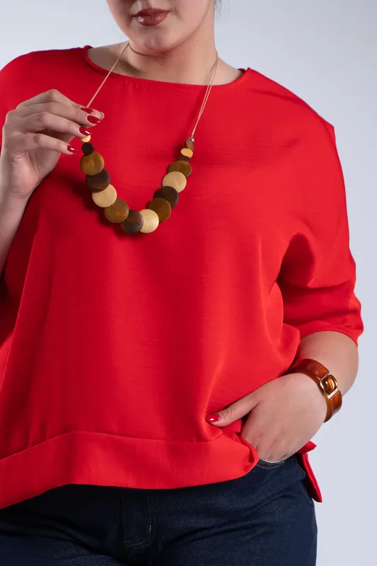 Minimal Oversized T-Shirt Necklace