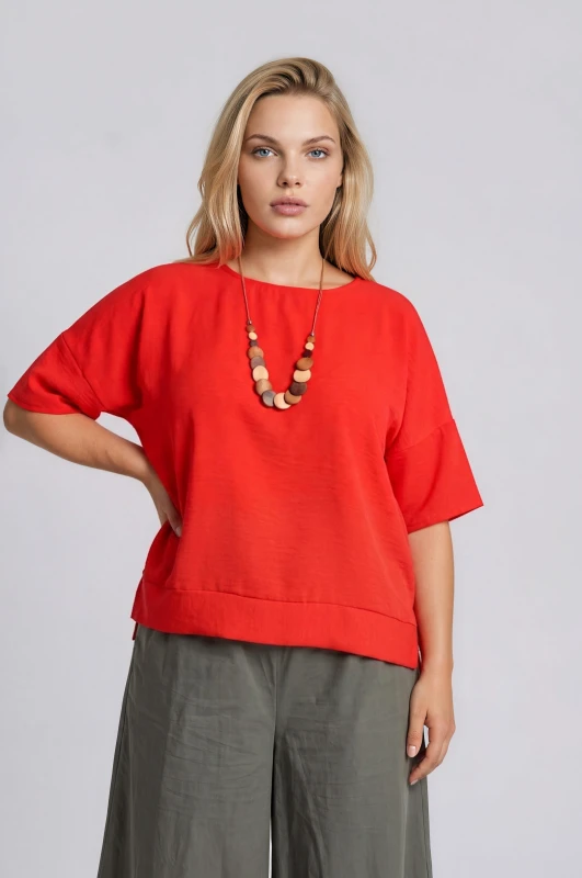 Μπλούζα Minimal Oversized Κολιέ