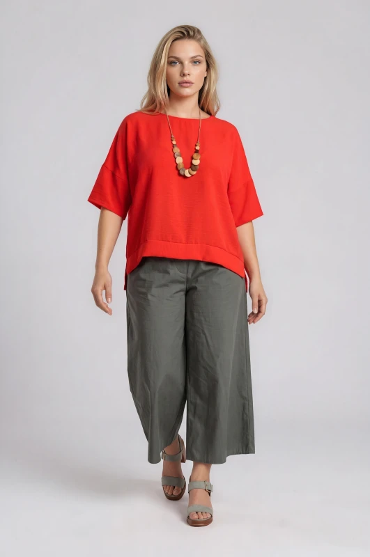 Μπλούζα Minimal Oversized Κολιέ