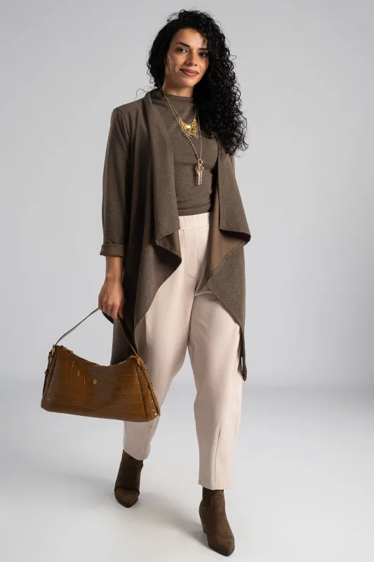 Blouse Mock-Neck Sleeveless 