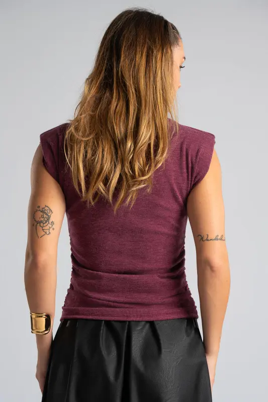 Μπλούζα Mock-Neck Αμάνικη Βάτες