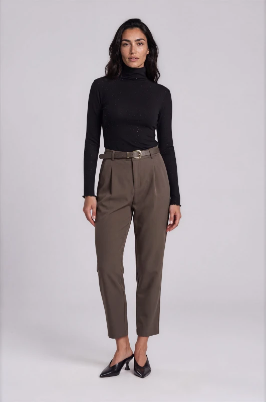 Μπλούζα Mock Neck με Στρας