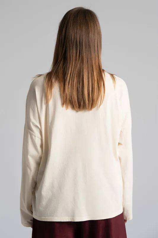 Μπλούζα Μονόχωμη Κιπούρ Λεπτομέρεια